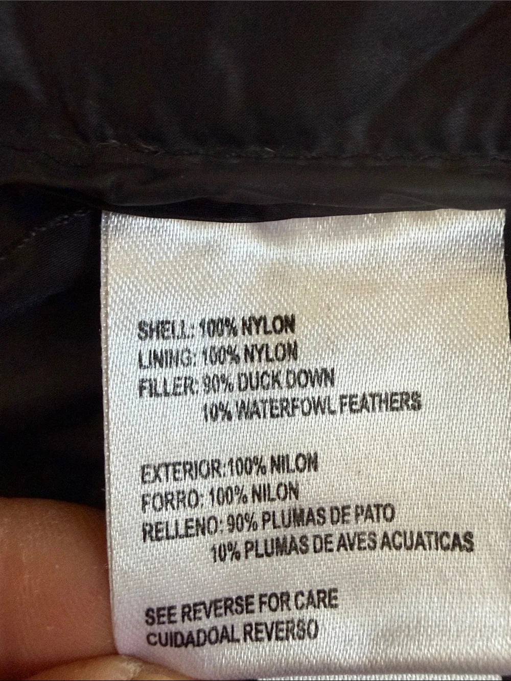 Calvin Klein Black Quilted Premium Down Packable Puffy Jacket Size S